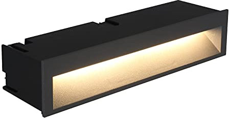 DAWALIGHT External Brick Lights Mains Powered, Garden Wall Lights Outdoor Waterproof 10W 3000K LED 240V, Recessed Wall Lights for Stairs Garden Deck Balcony Patio