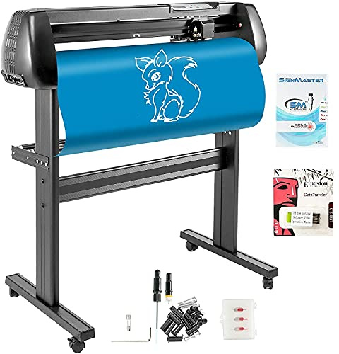 VEVOR Plóter de Corte 870 mm Máquina Cortadora de Vinilo con Ancho 780 mm Plóter de Vinilo de Fuerza y Velocidad Ajustables para La Fabricación de Signos Máquina de Plotter de Corte de Vinilo
