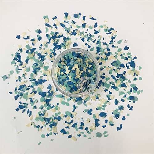 Confezione da 50 g di fiocchi di mica irregolari, colori misti, paillettes, unghie, bicchieri per henné, accessori per decorazioni artistiche (MG20)