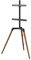 Hama TV Ständer im Staffelei Design (Stabiler Fernsehständer für 32-65 Zoll, höhenverstellbarer TV Stand als Tripod, kompaktes TV Stativ, VESA kompatibler Bodenständer) Echtholz, Buche