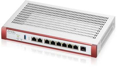 Zyxel USGFLEX200H ZyWALL Firewall di Sicurezza Informatica ad Alta Velocità | Pacchetto UTM di 1 anno | 2x Multi-Gig 2,5G | VPN | Business Class | Fino a 100 Utenti | Opzione Nebula Cloud