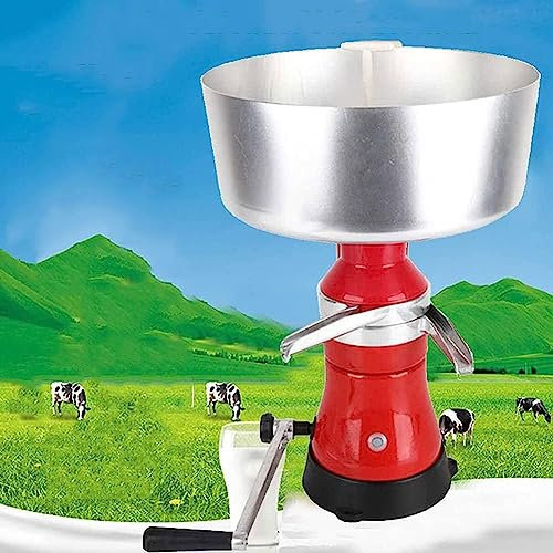 VIOLK Séparateur centrifuge de crème de Lait, Machine électrique de dégraissage de Lait d'alliage d'aluminium, séparateur de Beurre de crème de Milkshake de 80L/H, for Le Lait de Vaches de chèvres
