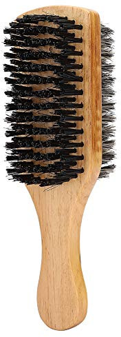 ANKROYU Bartbürste, Herren Reversible Bartbürste Gesichtshaarkamm Doppeleffekt Holzkamm Multifunktionaler Rasierpinsel Zum Reinigen Des Bartes(M)
