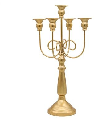 Kerzenhalter aus Gusseisen, Vintage-Stil, Kegelkerzenhalter, Retro, großer Eisen-Kandelaber, Kerzenständer, elegante Kerzenaufsätze für Esstisch