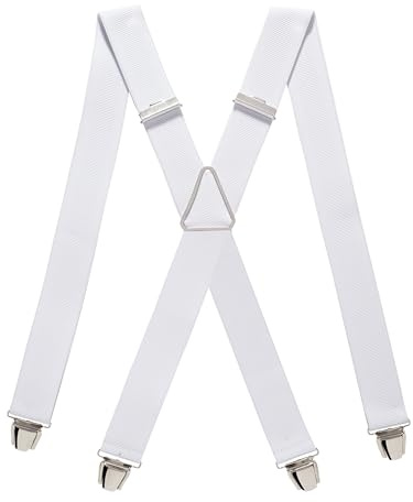 Pierrot Hosenträger für Herren Breit Made in Germany/France - Ultrastarker Gummizug & 4 Extra Starke X-Clips - Verstellbare Länge bis zu 130cm - Garantie auf Lebenszeit