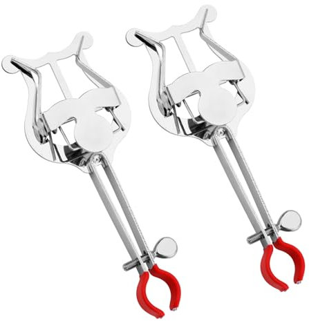 2stk Marschgabel Clip für Trompeten, 14x5,3x2 cm Notenklammer für Trompeten-Marschgabel Leicht zum Anklemmen Musikclip Instrumentenzubehör zum Üben für Anfänger Marschkapelle