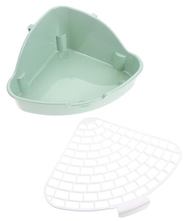 BESPORTBLE Kaninchentoilette Töpfchentrainer Für Häschen Käfigtoilette Für Meerschweinchen Mit Filterboden Für Hamster Chinchillas Robuste Tiertoilette Für Sauberes Zuhause