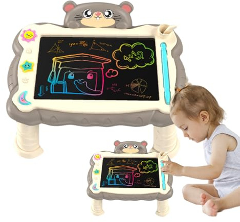 Kindertafeln Zeichnen Reisegröße des Magtichtifel Maltafel-Tisches Magtichtifel Maltafel Magnetisches Schreibtafel Magie LCD Writing Tablet Education Children Zeichnung mit Ständer Wiederverwendbar