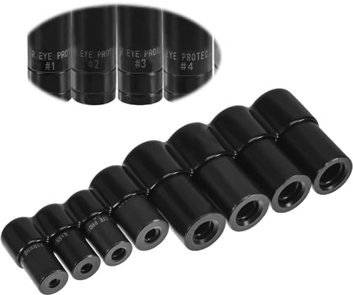 Lot de 8 douilles filetées pour tarauds - 6,35 mm et 9,5 mm - Kit de clés à vis pour tarauds et douilles - Pour réparation automobile et maison