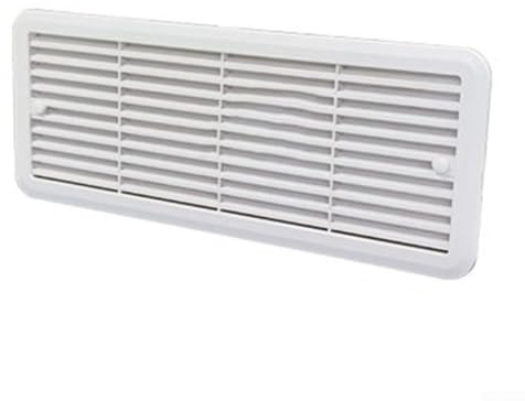 Rejilla de ventilación para frigoríficos Thetford que garantiza una refrigeración eficiente en campistas (blanco)
