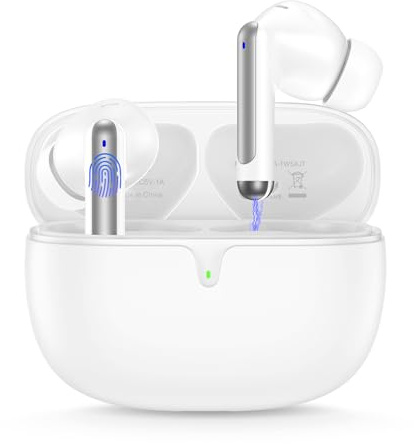Écouteurs intra-auriculaires sans fil Bluetooth 5.4 pour iPhone 17 16 15, son stéréo HiFi IPX7, étanche, 48 heures de lecture, casque Bluetooth pour téléphone Android, Samsung S26