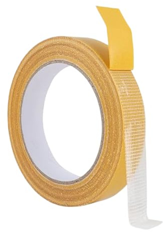 JWJDSAK Heavy Duty Double Sided Fabric Tape, 0.8 Inch x 33 FT Clear Strong Mounting Tape, Multipurpose Self Adhesive Tape for Clothes Curtains Carpet DIY Crafts Home Car