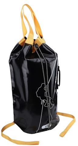 TIKATARER Sac de Corde d'escalade, Sac à Dos de Seau d'équipement 'arboriste de Grande capacité 30 L avec Trous de Drainage et Points de Suspension, de Rangement de Corde en PVC 1000D pour (45L)