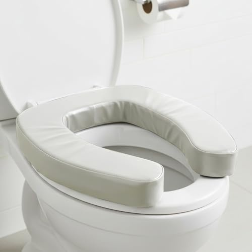 Weiche Toilettensitzerhöhung 5cm, wasserdichtes WC-Sitzkissen aus hochdichtem Schaumstoff, universelle Sitzerhöhung für Senioren & nach Hüft-OP, bequeme Aufstehhilfe