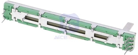 5 Stück Potentiometer Widerstand B103 10K Ohm Schiebepotentiometer Doppellineares 10K Potentiometer