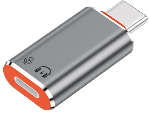 ZESTRO Adaptateur vers USB C Jack AUX Audio Casque vec DAC Puce Charge Rapide PD 60W et Transfert de Données 480Mbps, Convertisseur Type C Mâle Prise Femelle Compatible iPhone 15/16/17, Pad, Mac-Book