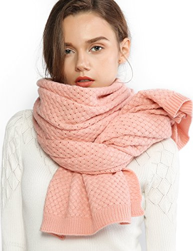 RIIQIICHY Chunky Strick Schal Winter Damen Pashmina Schals tücher Stola Warme