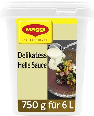 MAGGI Professional Helle Sauce, vegetarisch, Ergiebigkeit 6L, 1er Pack (1 x 750g GastroBox)