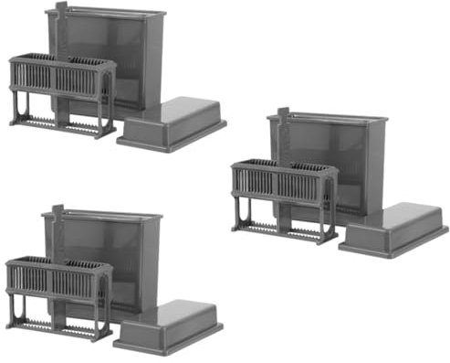 Mobestech 3 Sets Kunststoff Mikroskop Objektträger Lagerung Rack Jar Slots für Färbung für Lehre Forschung