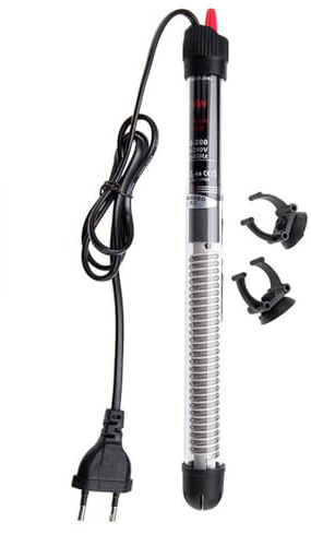 Riscaldamento per acquario, 200 W, asta riscaldante con termostato per acquario, riscaldatore per acquario, vetro di pesce, temperatura 220 V