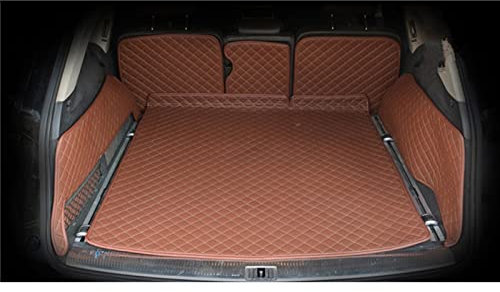 DZSJHGFDD Auto Kofferraummatte Spezielle Kofferraummatten Für Q7 7 Sitze 2006-2014 wasserdichte Gepäckraummatten Kofferraumteppiche Anti Rutsch Matte Gummi(B)