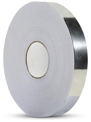 Abacus Range Aluminium Tape 24mm x 45m | Highly Adhesive Silver Aluminium Foil Tape | Insulation Tape, Sealing Ducts Repairs | Heat Resistant
