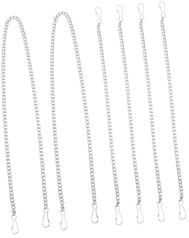 DOITOOL 6pièces Lot de Chaînes De Suspension pour Enseignes Affiches Bannières Installation Facile avec Connecteurs pour Décoration Intérieure Suspension De Plantes