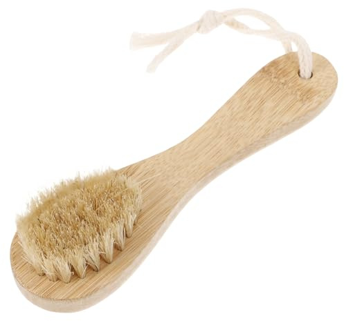 SAFIGLE Brosse Nettoyante Poils de Sanglier Outil de Massage Exfoliant pour Nettoyage Profond de Mousse Nettoyante