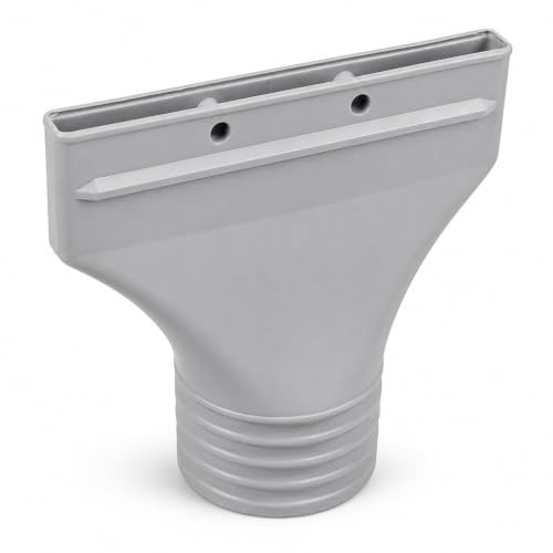 Flat Window Air Conditioning Flat Hose Adapter, 2cm Height Portable AC Hose Connector With 4 Secure Tabs, For Dryer Ventilation Climate Control System Grey