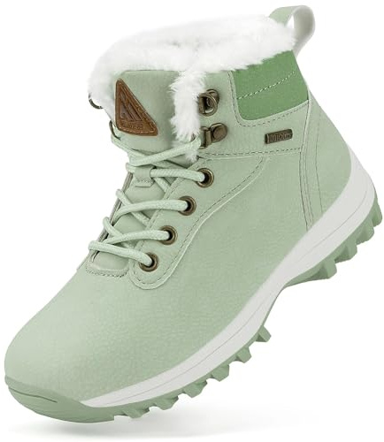 Mishansha Bottine Enfant Neige Chaussures Hive pour Garçon Fille Vert Gr.28