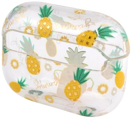 DIYEAH 1Pc Transparent Pineapple Case for Durable Shockproof Cover for Protection Lightweight Design for Easy Carrying Full Battery Case Coverage Compatible with Airpods Pro