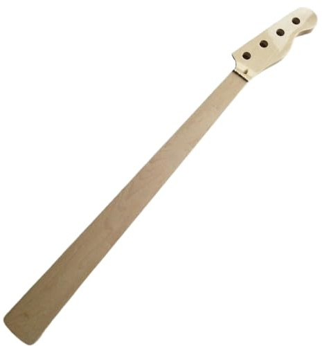 Fretless Jazz BASS Gitarrenhals, 20 Bünde, Ahorngriffbrett, 4 Saiten, glänzend