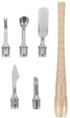 Kit Spingi Cuticole Unghie in Acciaio Inox Professionale | Kit per Cuticole Unghie, Accessori Manicure da Viaggio e Casa, Finitura Oro