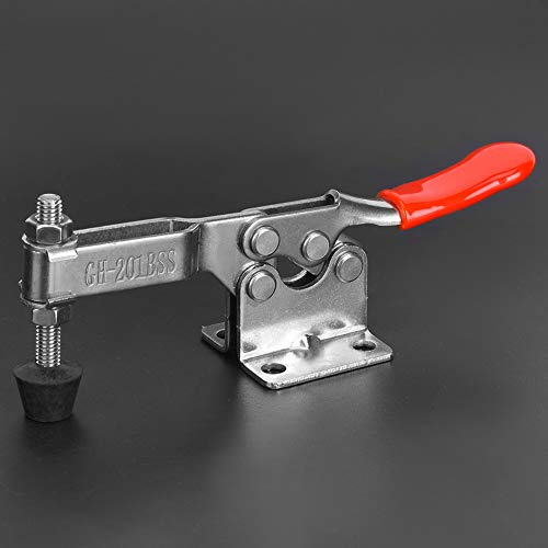 FTVOGUE Morsetto a Levetta, Morsetto Orizzontale a Sgancio Rapido in Acciaio Inossidabile 304 ANTIRUGGINE E ANTI-corrosione, Capacità di Tenuta di 27 Kg, Bloccaggio Stabile, Design Stabile, Maniglia