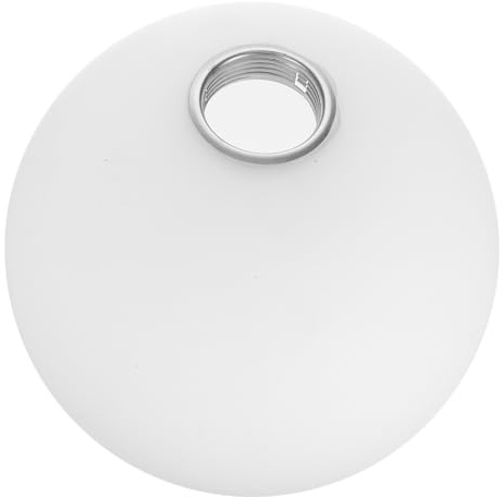 MAGICLULU Abat-jour Globe en Verre Rond Blanc Dépoli E27 Facile à Installer Lumière Douce pour Lampes de Sol et Salles à Manger Modernes