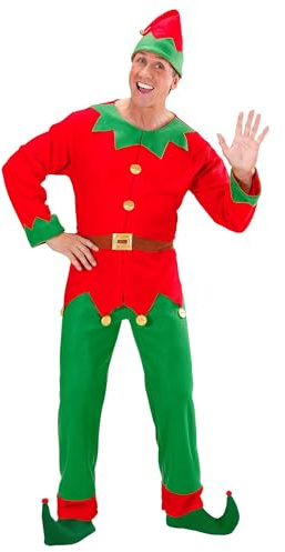 W WIDMANN MILANO Party Fashion - Kostüm Elf Santas Helfer, Wichtel, Weihnachtskostüm, Faschingskostüme