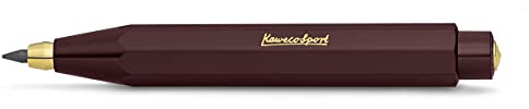 Kaweco Portamine Classic Sport, 3,2 mm, 5B, in plastica di alta qualit?, design ottagonale, portamine a pressione da 10,5 cm, penna a pressione ricaricabile (bordeaux)
