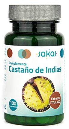 Sakai - Castaño de Indias - Piernas Ligeras - Mejora la Circulación, Previene Problemas de Retención de Líquidos - 100 Comprimidos
