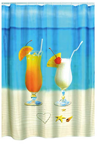 RIDDER Duschvorhang Textil Sex on The Beach Multicolor 180x200 cm