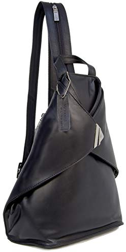 VISCONTI - Women's Leather Anti Theft Backpack - Medium Rucksack With Adjustable Shoulder Straps - Multiple Pockets - 18258 Brooke - Black
