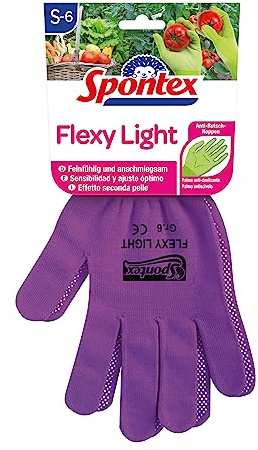 Spontex Flexy Light, taglia 6-6,5 - Il guanto da donna leggero e flessibile per giardinaggio e hobby, 1 paio