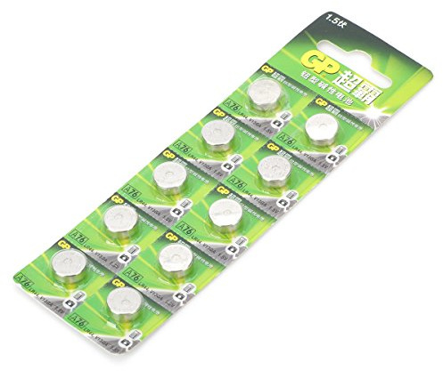 GP LR44 A76 1.5 V Cell Piles boutons (10)