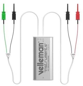 Velleman Mini oscilloscopio per PC, 2 canali, con connessione USB