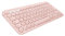 Logitech K380 Multi-Device Bluetooth Tastatur für Mac, Französisches QWERTY -Layout - Rosa 920-010404