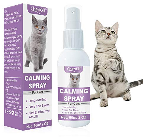 Cat Comfort Calming Spray, Pheromone Spray da Viaggio, Omfort Zone Spray And Scratch Control Calming Spray for Cats