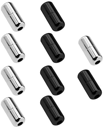 ECSiNG 10Pcs Pull Cord Tassel Extension Connectors for Ball Chain Curtain Table Lamp Wall Bracelet Shoelace Copper 3.7mm Cord Hole Diameter