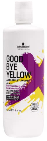 GOODBYE YELLOW Purple Shampoo Neutralizing Wash – 33.8 oz | Anti-Yellow Vegan Shampoo for Blonde & Gray Hair | Vegan Color Balancing for Brassy and Yellow Tones | Professional Salon Formula