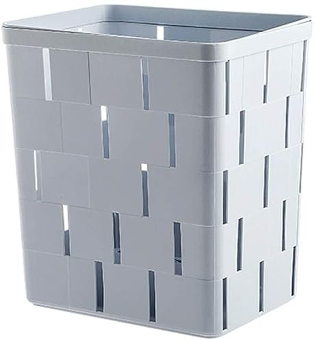 YMXWFC Trash Can Bottom Hollow withdrawable Garbage Can Kitchen Household Living Room Pressure Ring Waste Paper Basket Material PP