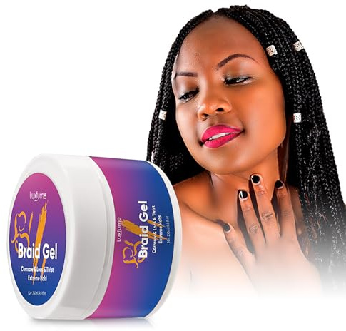 EnMart Gel para Trenzado y Estilo, Cera Control de Bordes Fuerte Antiencrespamiento, Fijador para Cabello Rizado Unisex, Estilo Trenza Despeinada DIY 250ml