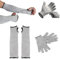 LAQWYNKB Guantes Cocina, Guantes para Cortar Jamon, 4 Guantes anticortes Cocina, Guantes de Carnicero anticorte, Anticorte